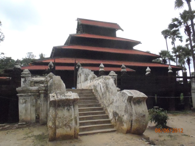 The teak monastery. This is still actively used. 